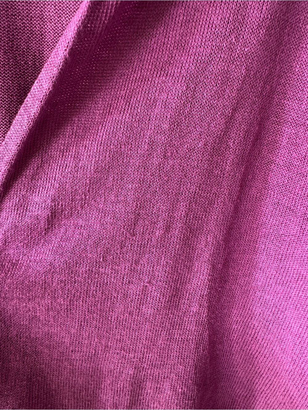 Eileen Fisher Open-Front Linen Knit Cardigan in Vibrant Magenta - Picture 10 of 11